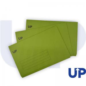 UP Full Flap Document Wallet Pack of 50 - Green UP0035
