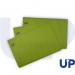 UP Full Flap Document Wallet Pack of 50 - Green UP0035