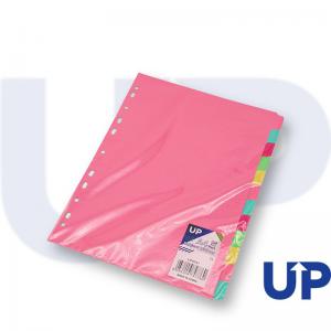 UP Subject Divider A4 12 Part Pastel UP0041