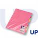 This image features a set of UP dividers and indexes, specifically a UP0041 model. The subject divider is in A4 size and has 12 parts in pastel colors. The dividers are neatly labeled and stacked on top of each other.