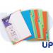 This image features a set of UP numbered dividers in A4 size, made from durable polypropylene material. Each divider is labeled with a white tab from 1 to 31, providing easy organization and access to important documents. The overall design is clean and professional, perfect for any workspace.