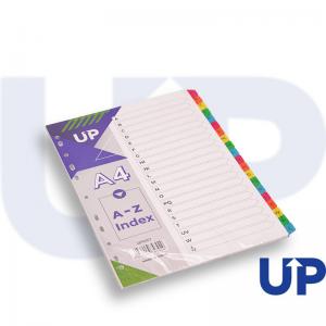 UP Index White Multicolour Tabs A-Z  UP0057