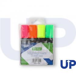 UP Highlighter Assorted Wallet (4) UP0066
