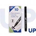 UP Permanent Marker Bullet Tip Black (10) UP0068
