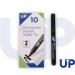 UP Permanent Marker Bullet Tip Black (10) UP0068