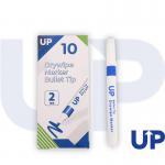 UP Drywipe Bullet Tip Marker Blue (10) UP0070