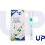 UP Drywipe Bullet Tip Marker Green (10) UP0072