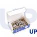 UP Metal Paperclips 33mm rounded 10 x Box of 100 UP0104