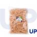 This image shows a pack of UP rubber bands, size 38, with a weight of 454g. The bands are neatly stacked and wrapped, ready for use. The packaging is simple and clean, with the UP logo and product information clearly visible. The rubber bands are a deep, rich color and appear strong and stretchy.