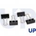 The image shows a pack of 10 UP clips with a 32mm foldback clip attached. The clips are made of durable metal and have a shiny silver finish. The foldback clip allows for easy opening and closing, making these clips perfect for organizing papers or documents.