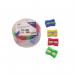 UP Single Hole Plastic Pencil Sharpener Assorted (10) UP0124