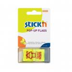 Repositional Notes UP Popup Flags 25mm Yellow Sign Here Tabs (50) UP0136
