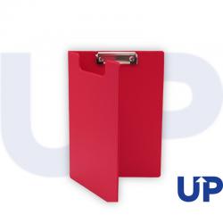 UP A4 PVC Fold Over Clipboard Red (1) UP0179