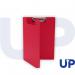 Clipboards UP A4 PVC Fold Over Clipboard Red (1) UP0179