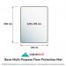 Valuemat® Basic Vinyl Rectangular Multi-Purpose Floor Protection Mat for Hard Floors - 90 x 120cm URCMFLVS0020