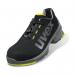 A sleek and durable pair of Uvex 1 Safety Trainers in classic black. The shoes are size 13 and feature the Uvex logo on the tongue. A perfect combination of style and safety for any work environment.