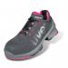 This photo shows the Uvex 1 Ladies Safety Trainer in a stylish grey and pink colorway. The highly versatile trainers feature durable construction and are designed to provide maximum comfort and protection for the wearer. Perfect for any on-the-job task, these trainers are a must-have for any safety-conscious individual.