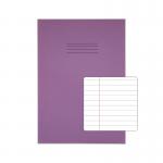 RHINO 13 x 9 Oversized Exercise Book 48 Page, Purple, F8M (Pack of 50) VDU048-214-2