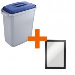 Durable DURABIN 60 Bin + Lid & Duraframe VEH2023002