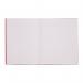 RHINO 9 x 7 Exercise Book 80 Page, Red, F8M (Pack of 100) VEX554-135-8
