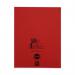 RHINO 9 x 7 Exercise Book 80 Page, Red, F8M (Pack of 100) VEX554-135-8
