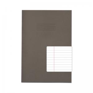 Rhino Stationery RHINO A4 Exercise Book 80 Page, Grey, F8M Pack of 10
