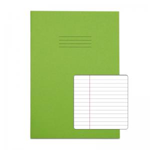 Rhino Stationery RHINO A4 Exercise Book 80 Page, Light Green, F6M Pack