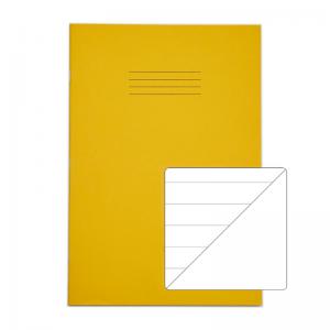 Rhino Stationery RHINO A4 Exercise Book 64 Page, Yellow, F15B Pack of