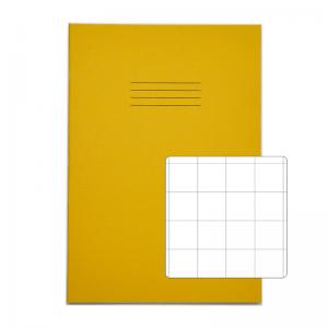 Rhino Stationery RHINO A4 Exercise Book 64 Page, Yellow, S20 Pack of