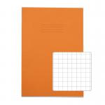 RHINO A4 Exercise Book 64 Pages / 32 Leaf Orange 10mm Squared (Pack of 50) VEX677-266-0