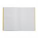 RHINO A4 Exercise Book 64 Page, Yellow, S10 (Pack of 50) VEX677-2925-4
