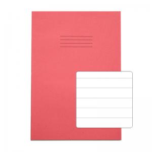 Rhino Stationery RHINO A4 Exercise Book 64 Page, Pink, F15 Pack of 50