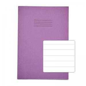 Rhino Stationery RHINO A4 Exercise Book 64 Page, Purple, F15 Pack of