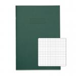 RHINO A4 Exercise Book 48 page, Dark Green, S5 (Pack of 100) VEX681-371-4