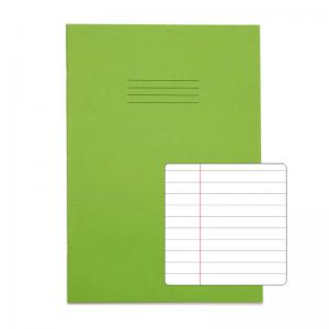 Rhino Stationery RHINO A4 Exercise Book 48 page, Light Green, F8M Pack