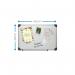 Drywipe Boards Whiteboard 30cm x 45cm Magnetic - White WALWB30