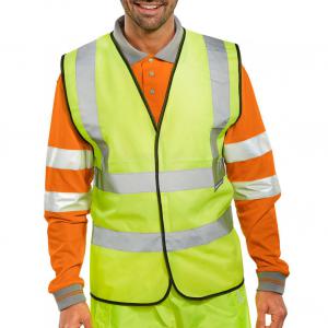 Beeswift Hi Viz Waistcoat Full App. G Saturn Yellow 5XL WCENG5XL