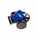 The photo shows a Beeswift half mask with A2P3 filter kit, designed for respiratory protection. The mask is black with adjustable straps and features a clear visor. The A2P3 filter is attached to the front of the mask. Both items have the Beeswift logo on them.