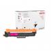 The Xerox Everyday Toner for Brother TN243M appears as a vibrant magenta laser toner with the Xerox logo prominently displayed on the packaging. The toner is filled to the brim and ready to be used for everyday printing needs. The product is sleek and professional, representing high-quality printing with Xerox ink cartridges.