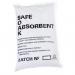 The picture shows a large bag of B-Smart/Esfina/Fentex Spillage Control Fentex Loose Fibre Absorbent, with a capacity of 30 liters. The absorbent material appears loose and fibrous, and the bag features B-Smart, Esfina, and Fentex branding.