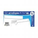 County Stationery DL Peel and Seal Envelopes x50 White (Pack of 20) C504 CTY1019