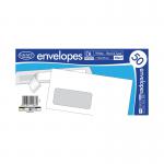 County Stationery DL Window Peel and Seal Envelopes x50 White (Pack of 20) C505 CTY1026