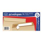 County Stationery DL Manilla P/ Seal Envelopes 20x50 (Pack of 1000) C520 CTY1231
