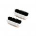 Nail Brushes Plastic Twin Pack White VOWCL.1902 CX00537