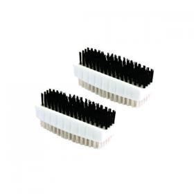 Plastic Nail Brush White (Pack of 2) CL.190/2 CX00537