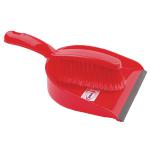 Dustpan and Brush Set Red (Soft bristled handle) 102940RD CX03970