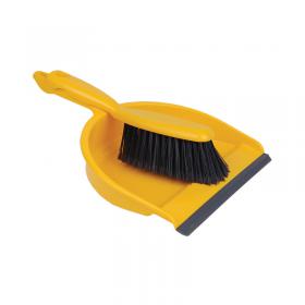 Dustpan and Brush Set Yellow 102940YL CX03972