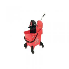 Hygineer Ergonomic Heavy Duty Mop Bucket Red 31 Litre VOW/HRMB31/R CX06293