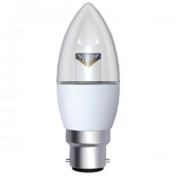 Cheap Stationery Supply of CED 5W Dimmable Candle LED Lamp B22 Clear DIMC5BCWW/CLR CY11145 Office Statationery