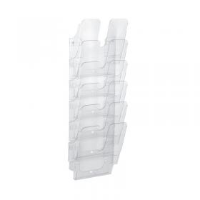 Durable Flexiplus Literature Holder A4 6 Compartments Clear 1700008401 DB00840